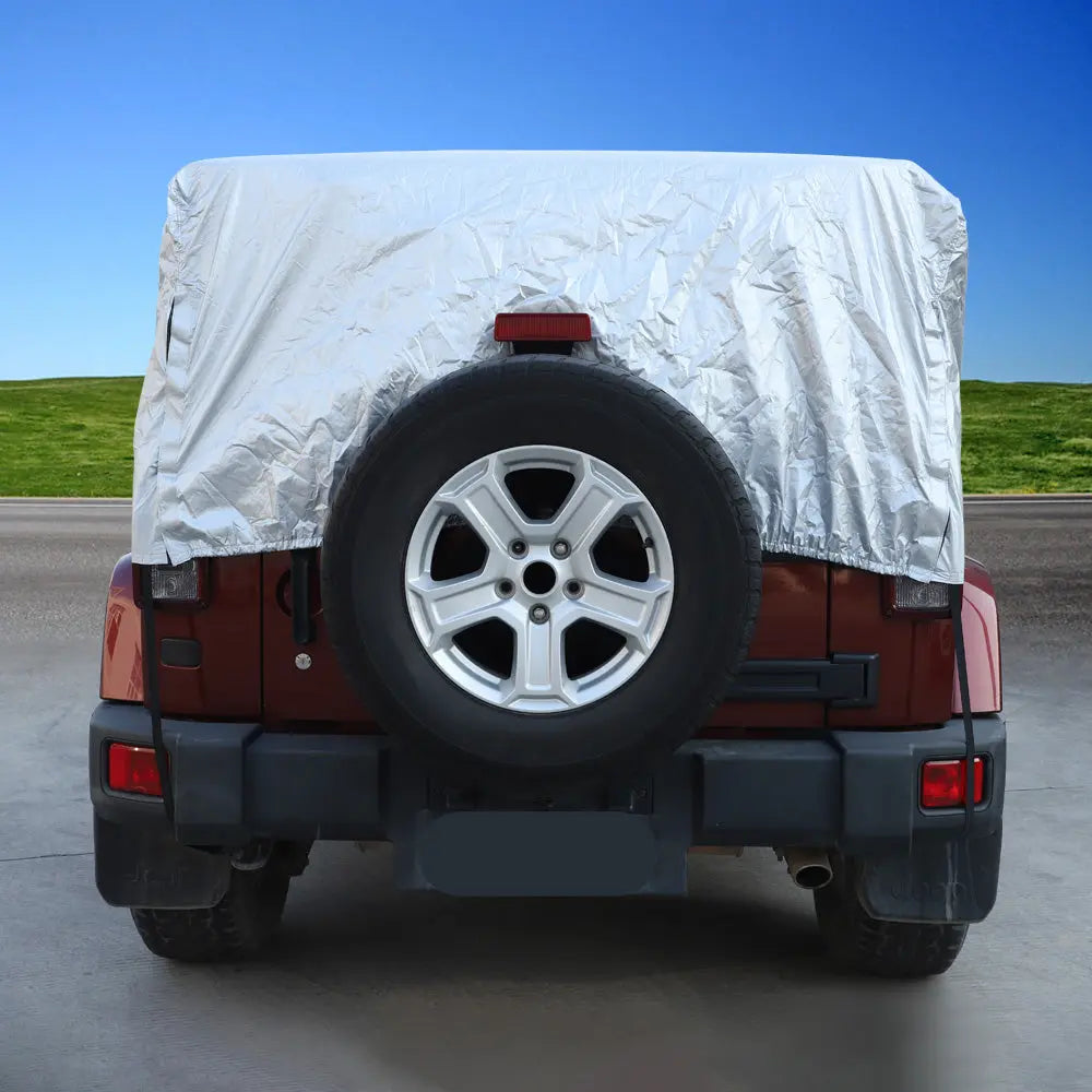 For Jeep Wrangler JK JL 2Door Car Rain Snow Cover Windproof Dustproof UV Protection Sunshade