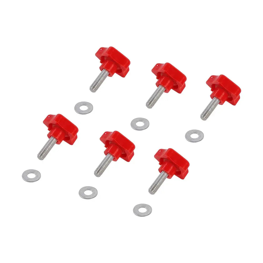 For Jeep Wrangler JK JL 4-Door 6x Hardtop Quick Removal Bolts Thumb Screws