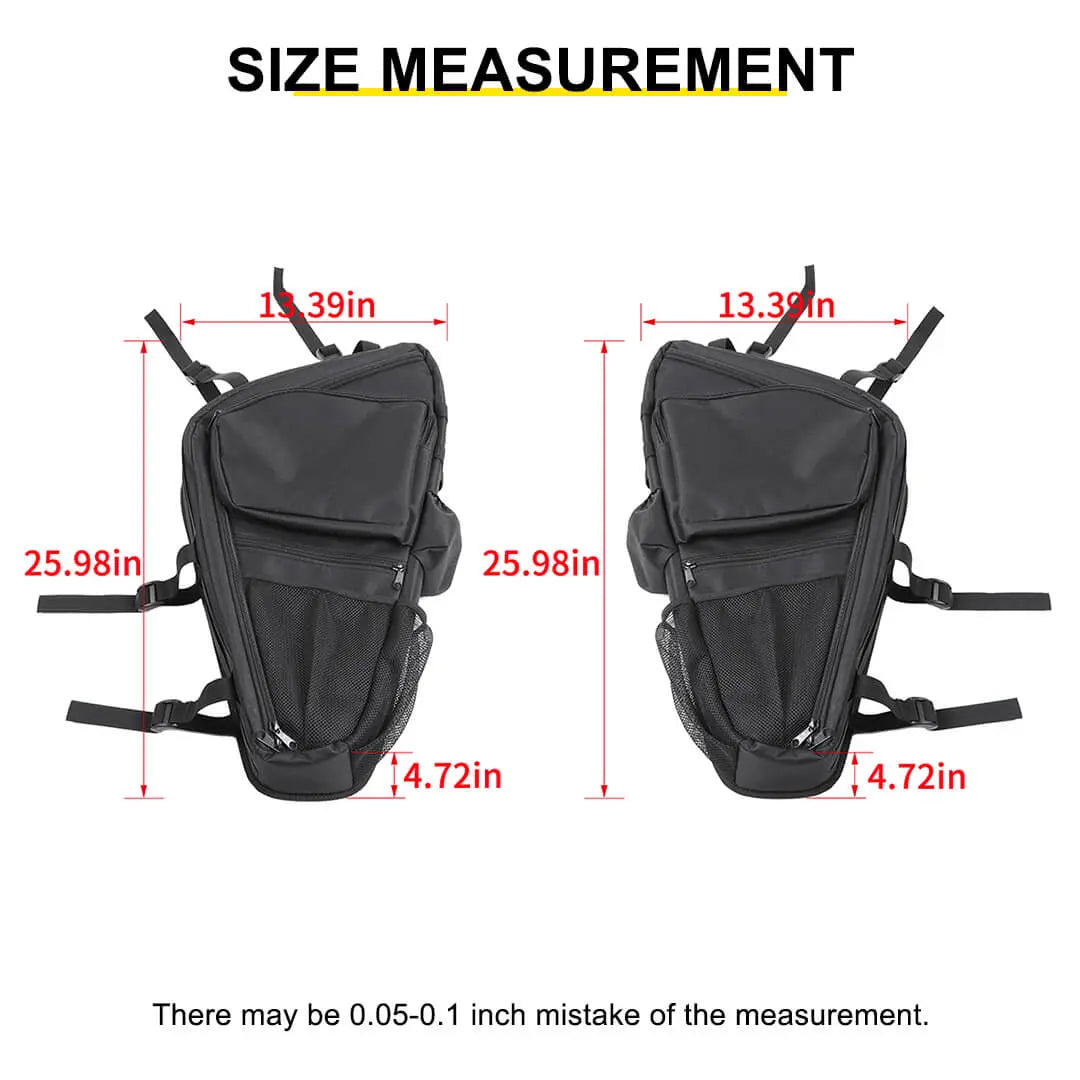 For Jeep Wrangler JK JL 4-Door Version Interior Roll Bar Storage Bag Organizer Multi-Pocket  Accessories