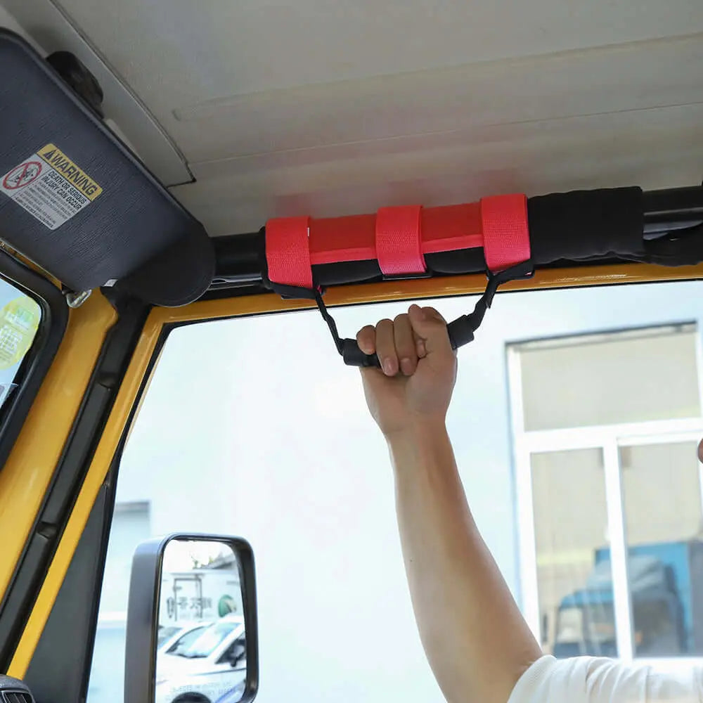 For Jeep Wrangler JK JL CJ YJ TJ JT 4PCS Top Roll Bar Grab Handles