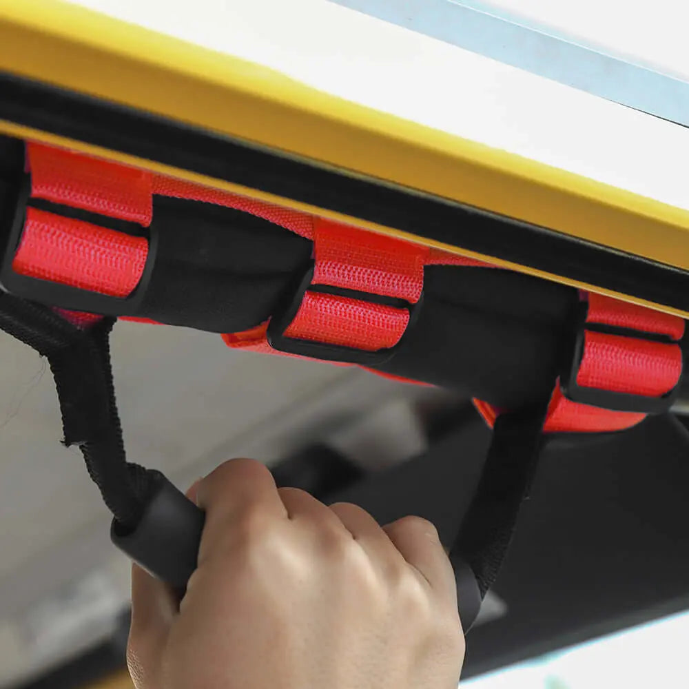For Jeep Wrangler JK JL CJ YJ TJ JT 4PCS Top Roll Bar Grab Handles