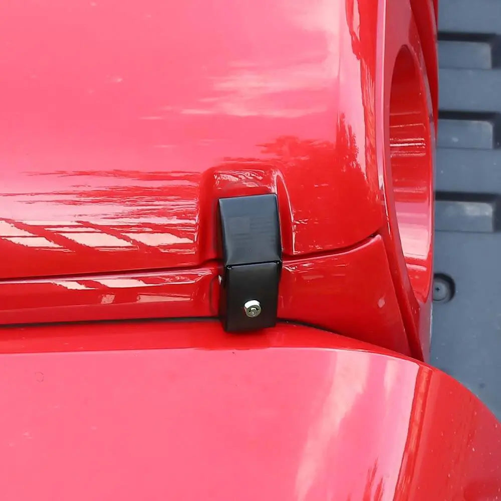 For Jeep Wrangler JK JL Gladiator JT Hood Latches Locking Catch Kit Aluminum Alloy