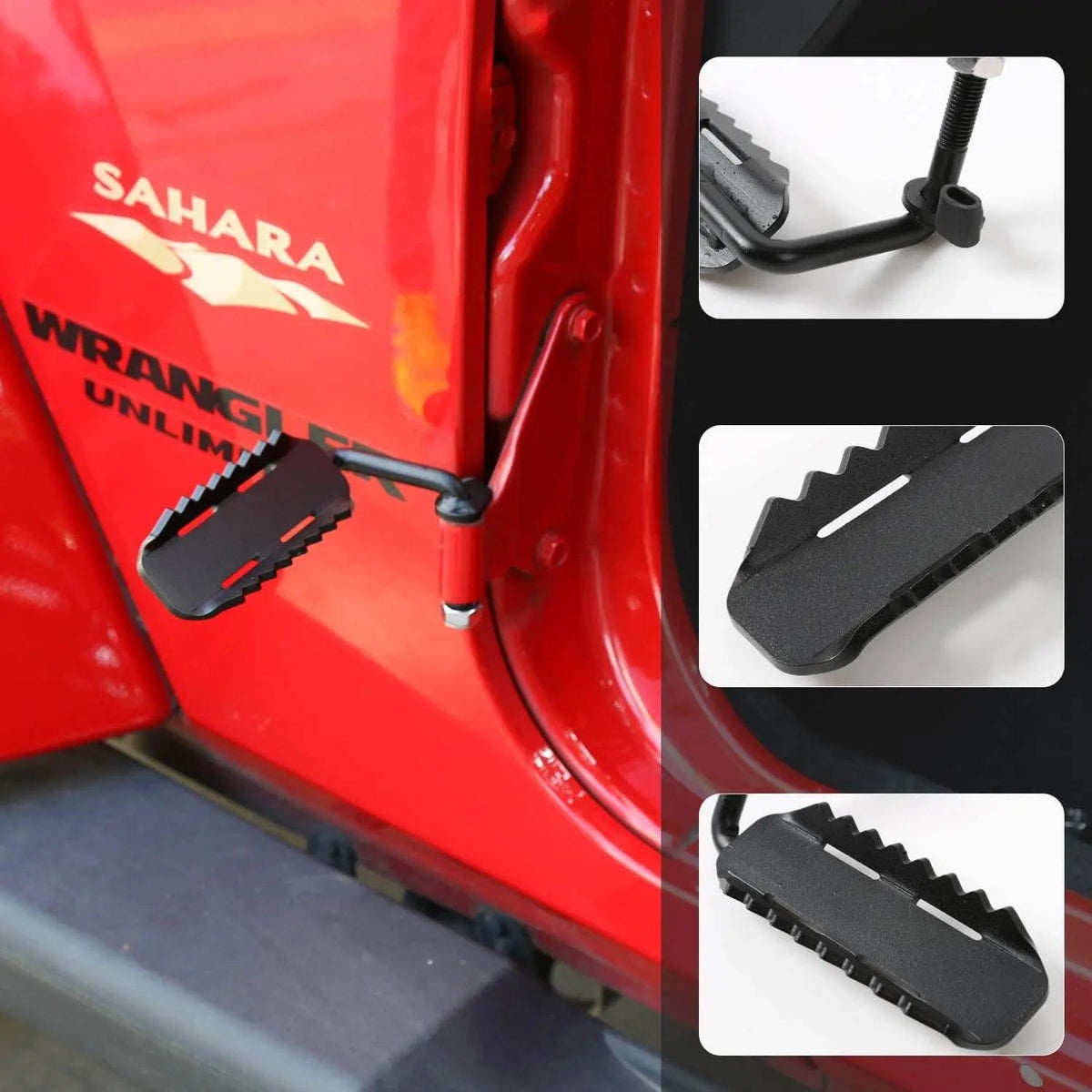 For Jeep Wrangler JK JL Gladiators JT Foot Pegs Door Hinge Foot Step