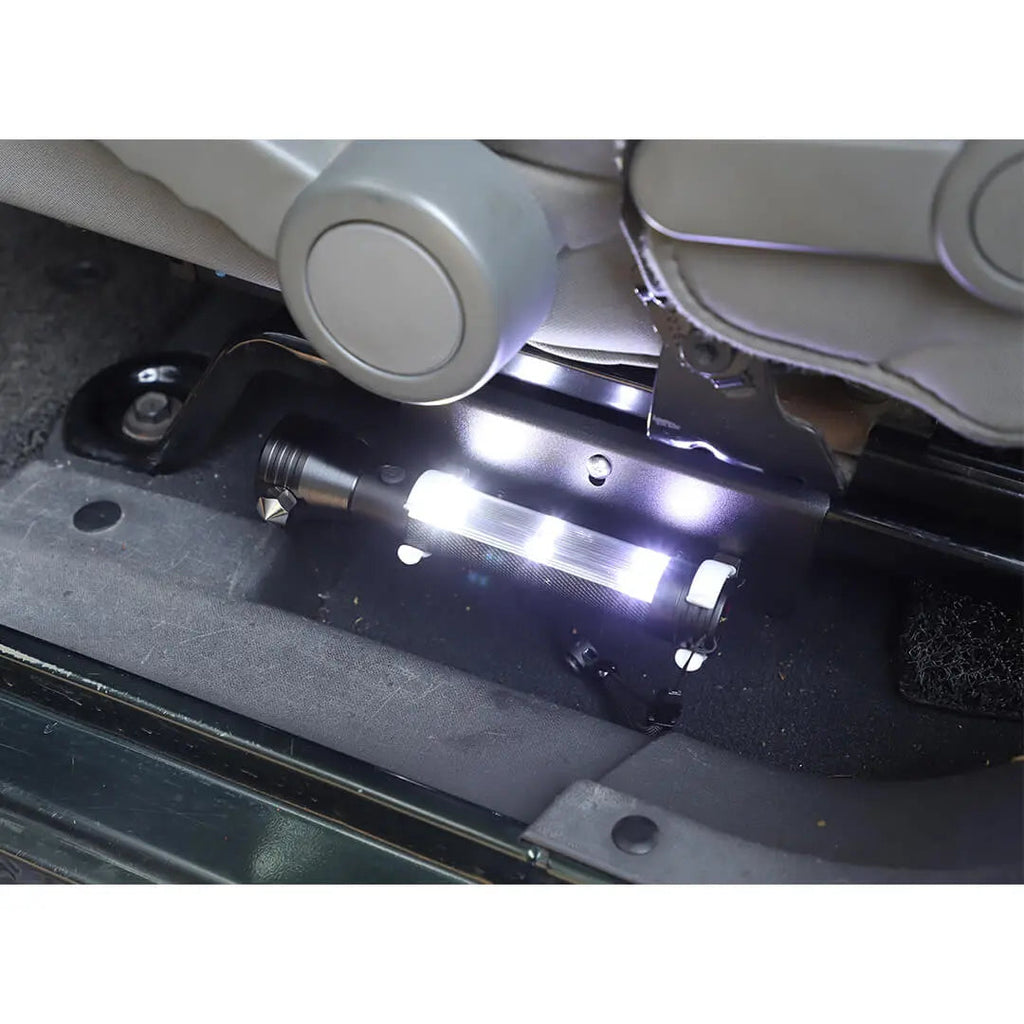 For Jeep Wrangler JK JL Interior Multifunctional Flashlight Safety Hammer Bracket Accessories