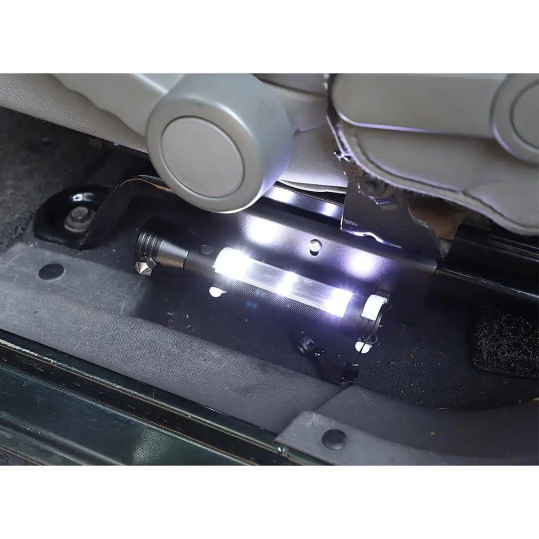 For Jeep Wrangler JK JL Interior Multifunctional Flashlight Safety Hammer Bracket Accessories