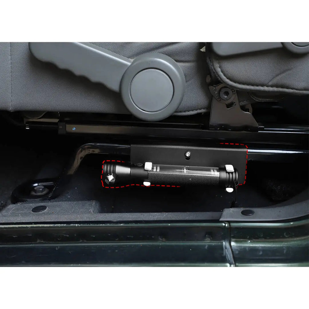 For Jeep Wrangler JK JL Interior Multifunctional Flashlight Safety Hammer Bracket Accessories