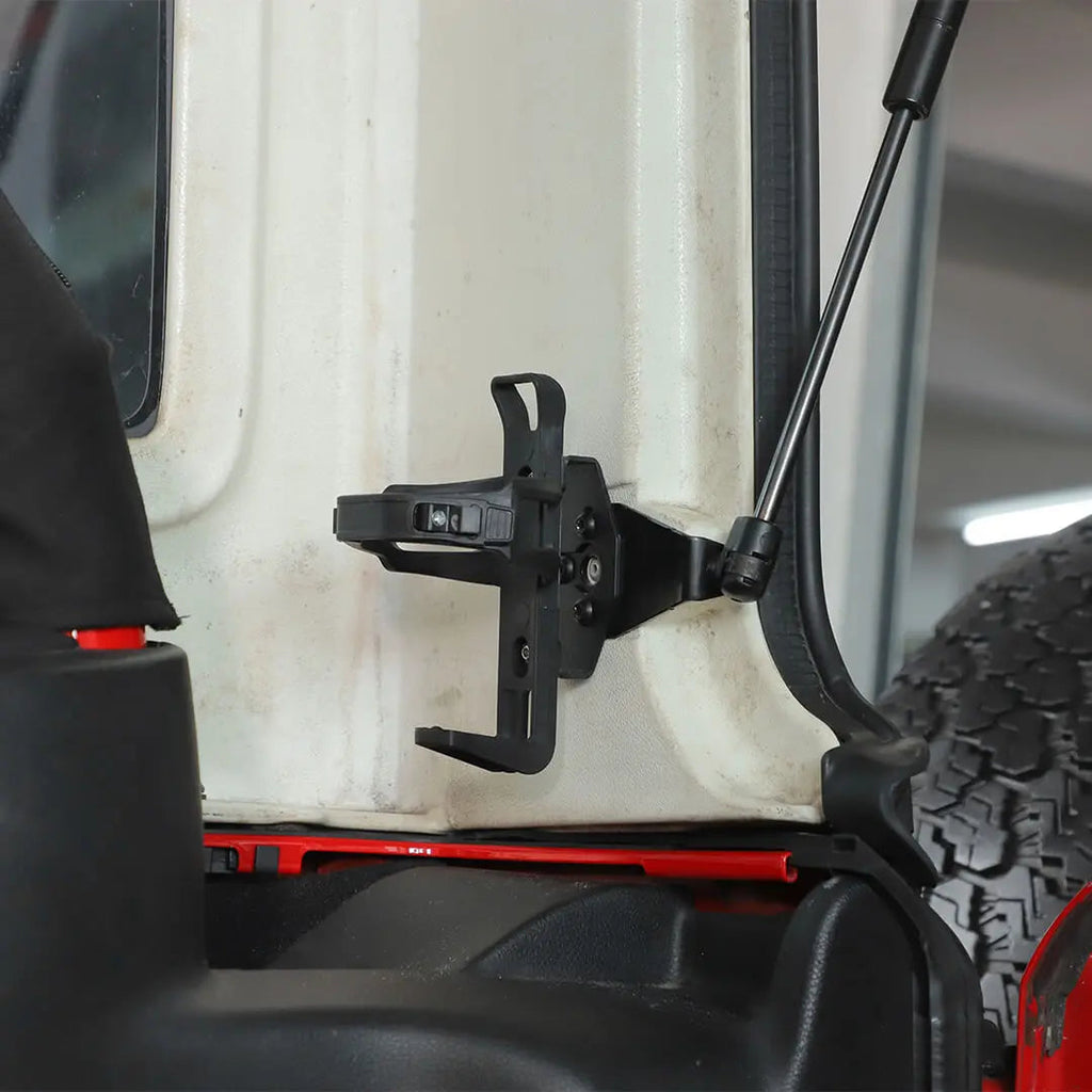 For Jeep Wrangler JK JL Interior Rear Cargo Trunk Fire Extinguisher Cup Holder Stand Support