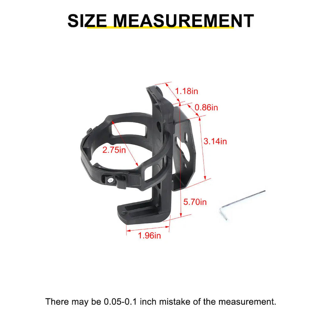 For Jeep Wrangler JK JL Interior Rear Cargo Trunk Fire Extinguisher Cup Holder Stand Support