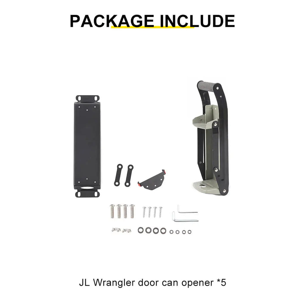For Jeep Wrangler JK/JL/JT Beer Tin Can Crusher Car Hood Recycling Tool Bottle Opener