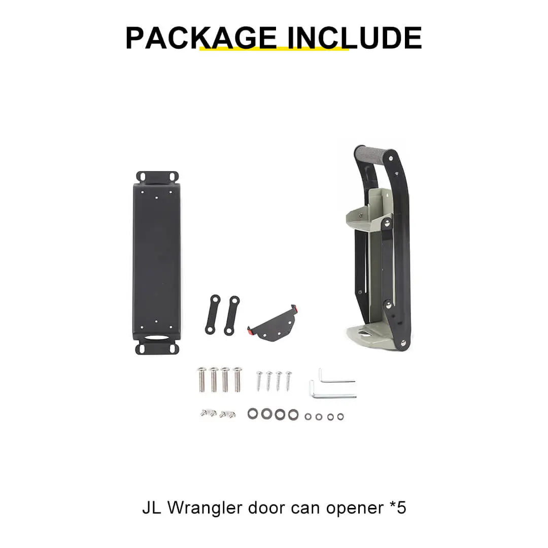 For Jeep Wrangler JK/JL/JT Beer Tin Can Crusher Car Hood Recycling Tool Bottle Opener