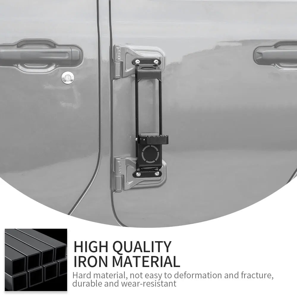 For Jeep Wrangler JK JL JT US-Flag Door Hinge Step Foot Peg Metal Foldable Foot Pedal Car Accessories