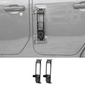 For Jeep Wrangler JK JL JT US-Flag Door Hinge Step Foot Peg Metal Foldable Foot Pedal Car Accessories