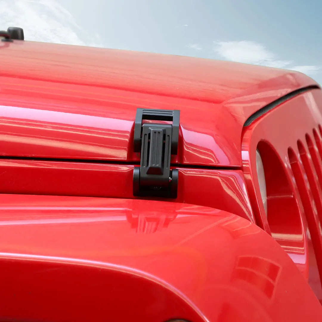 For Jeep Wrangler JK JL JT Exterior Engine Hood Latch Catch Buckle Lock (2 pcs)