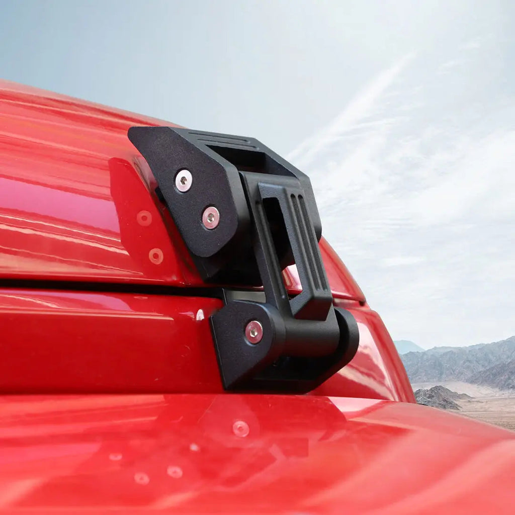 For Jeep Wrangler JK JL JT Exterior Engine Hood Latch Catch Buckle Lock (2 pcs)