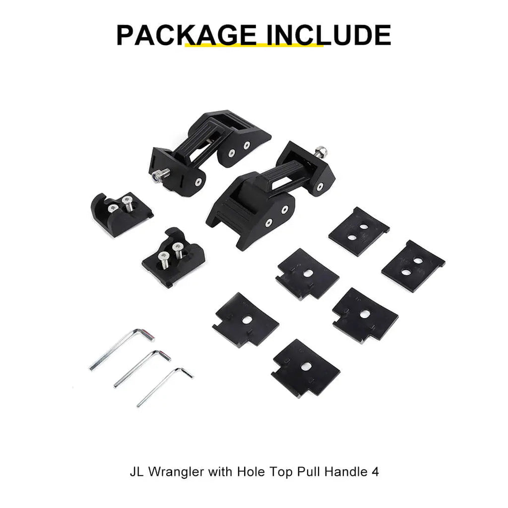 For Jeep Wrangler JK JL JT Exterior Engine Hood Latch Catch Buckle Lock (2 pcs)