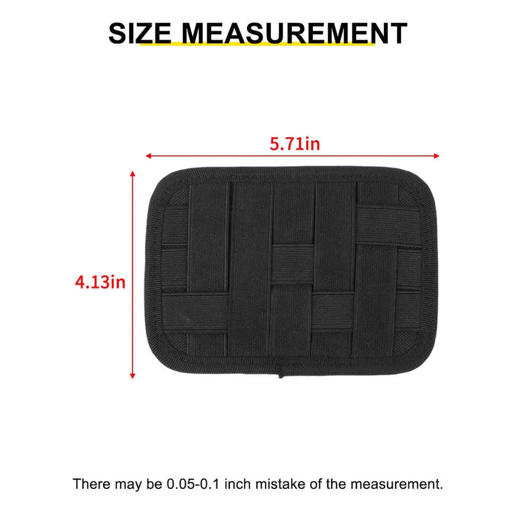 For Jeep Wrangler JK JL JT Interior Armrest Box Hanging Elastic Grid Woven Board Accessories