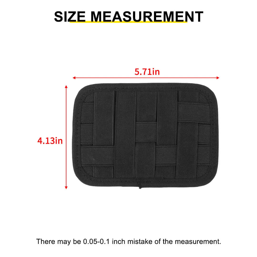 For Jeep Wrangler JK JL JT Interior Armrest Box Hanging Elastic Grid Woven Board Accessories