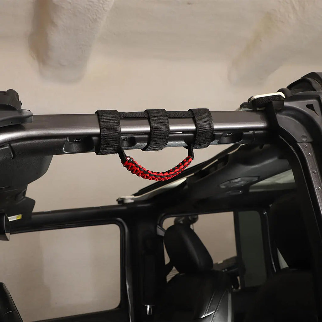 For Jeep Wrangler JK JL JT Interior Car Roll Bar Grab Handles Pull Grip w/Light Accessories (2 pcs)