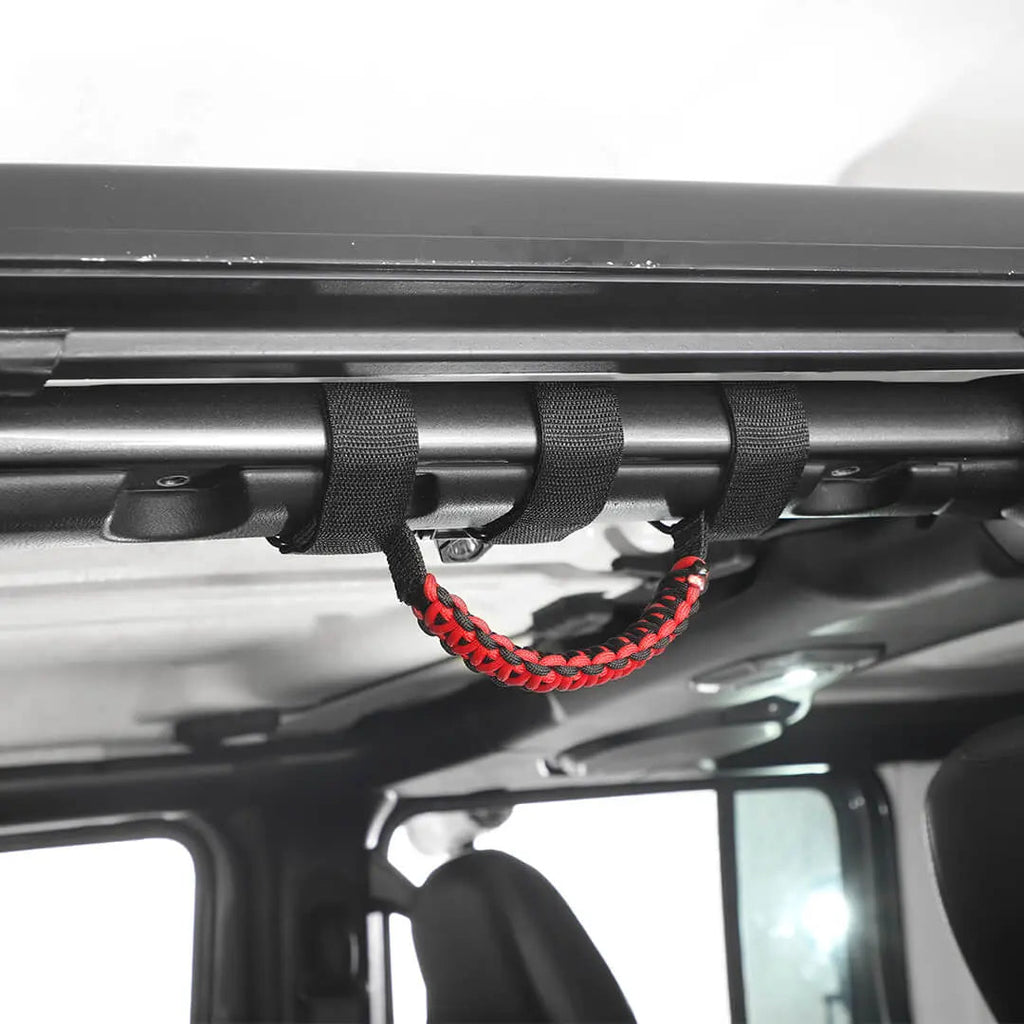 For Jeep Wrangler JK JL JT Interior Car Roll Bar Grab Handles Pull Grip w/Light Accessories (2 pcs)