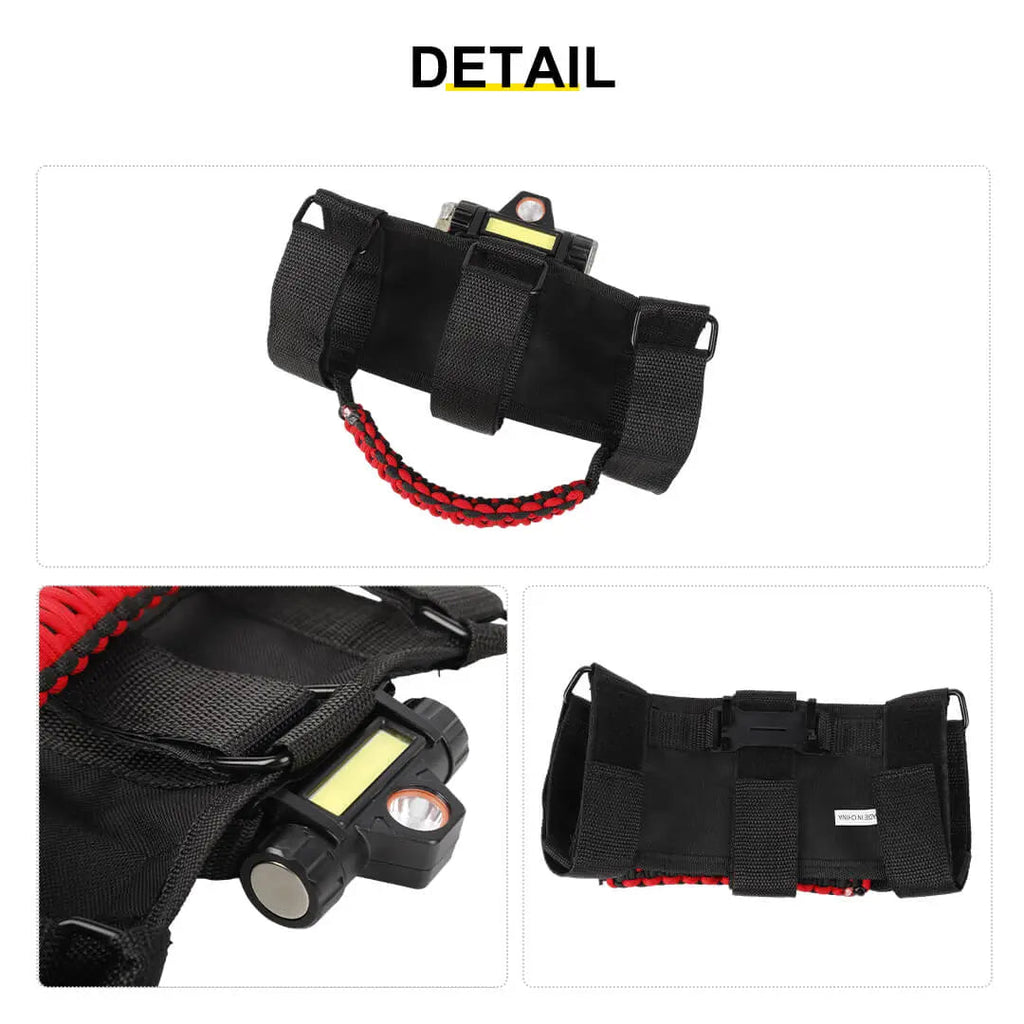 For Jeep Wrangler JK JL JT Interior Car Roll Bar Grab Handles Pull Grip w/Light Accessories (2 pcs)
