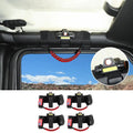 For Jeep Wrangler JK JL JT Roll Bar Paracord Grab Handles with LED Light US Flag- 4Pack