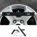 For Jeep Wrangler JK JL Spare Tire License Plate Relocation Bracket Holder Black