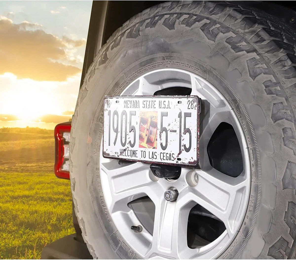 For Jeep Wrangler JK JL Spare Tire License Plate Relocation Bracket Holder Black