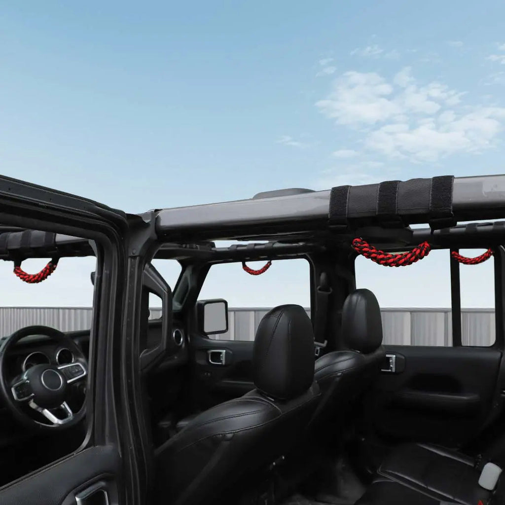 For Jeep Wrangler JK JL TJ JT Car Top Roll Bar Grip Grab Pull Handle Accessories 4 (pcs)