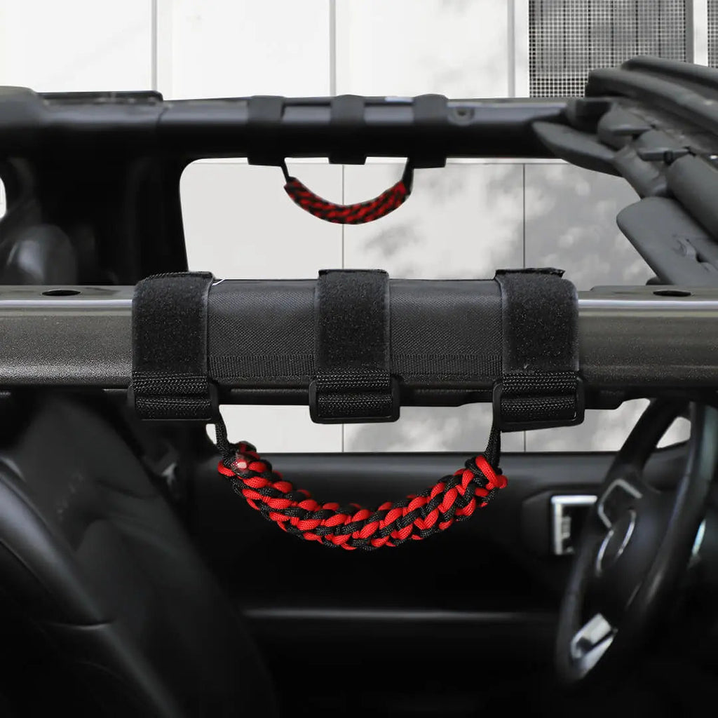 For Jeep Wrangler JK JL TJ JT Car Top Roll Bar Grip Grab Pull Handle Accessories 4 (pcs)