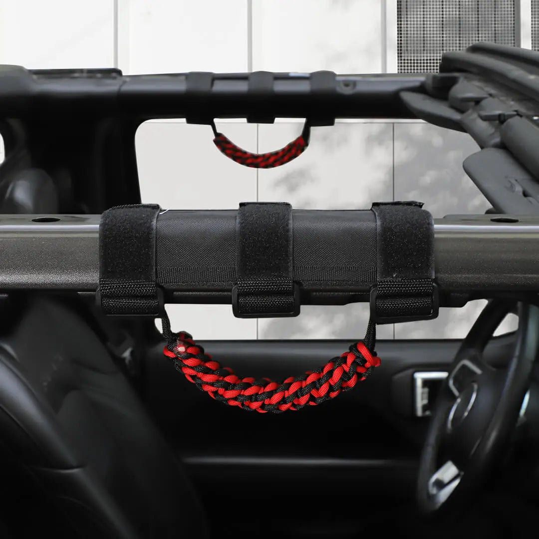 For Jeep Wrangler JK JL TJ JT Car Top Roll Bar Grip Grab Pull Handle Accessories 4 (pcs)