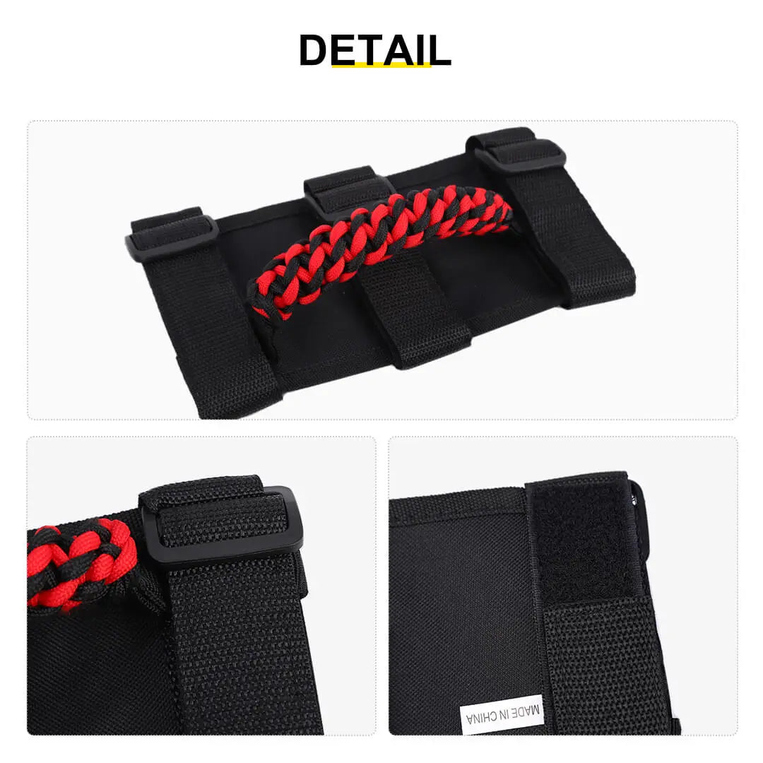For Jeep Wrangler JK JL TJ JT Car Top Roll Bar Grip Grab Pull Handle Accessories 4 (pcs)
