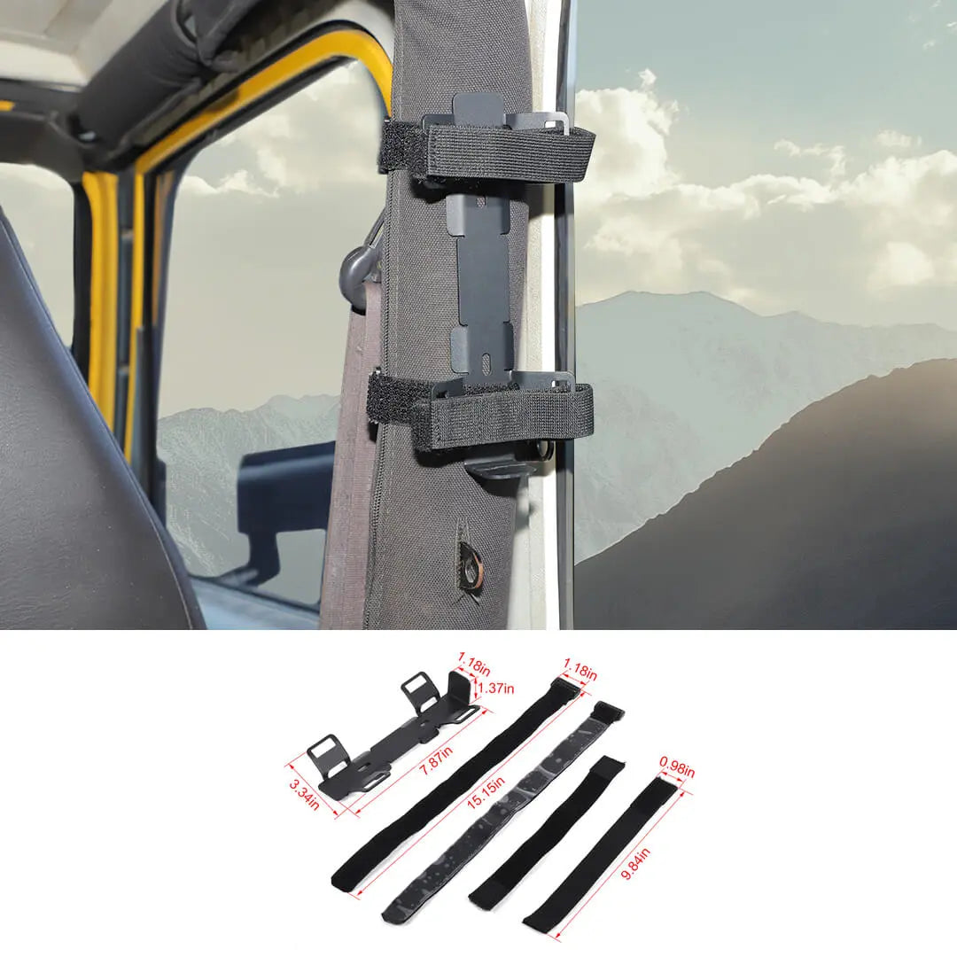 For Jeep Wrangler JK JL TJ Metal Fire Extinguisher Mount Holder Bracket Stand Accessoreis