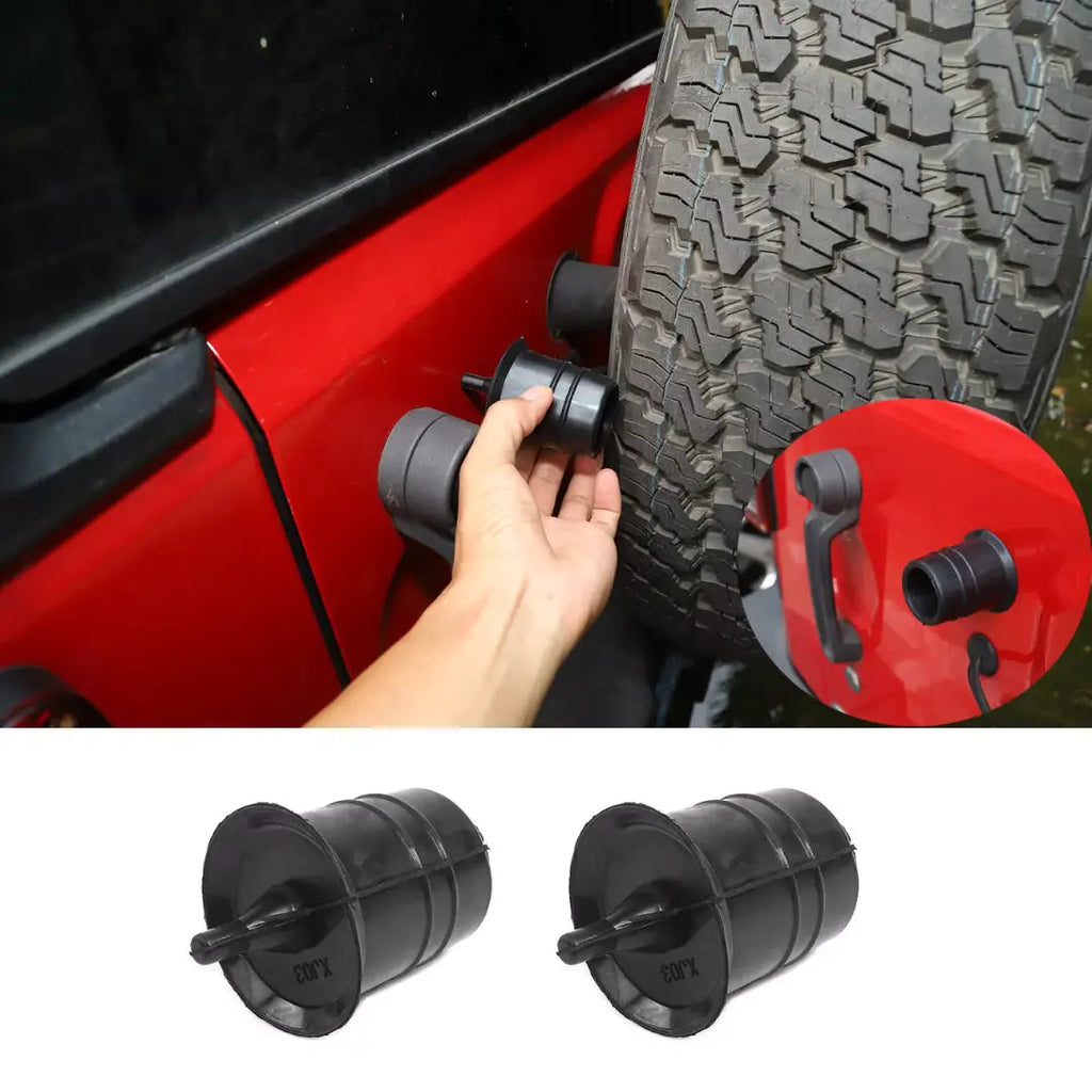For Jeep Wrangler JK JL Tailgate Spare Tire Bump Stop Black