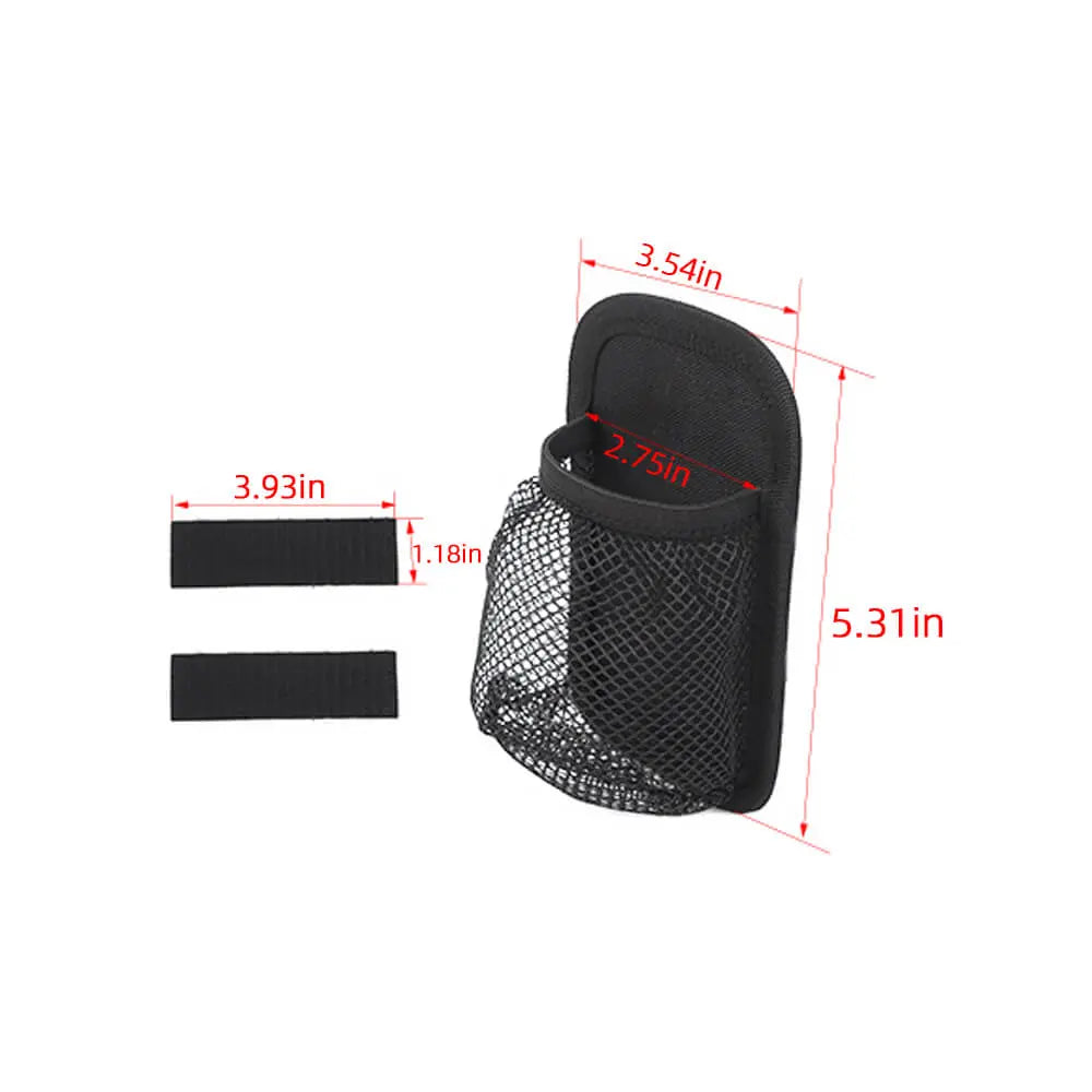 For Jeep Wrangler JK JL & Gladiator JT Car Storage Net Bag Phone Holder Pocket Seat Organizer Hanging Bag