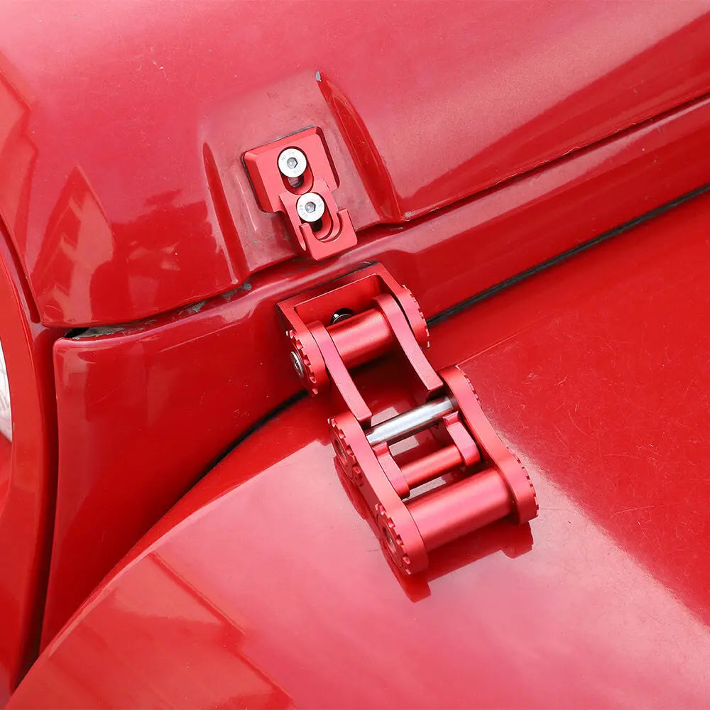 For Jeep Wrangler JK JL & Gladiator JT Hood Latches Aluminum Hood Catch Set