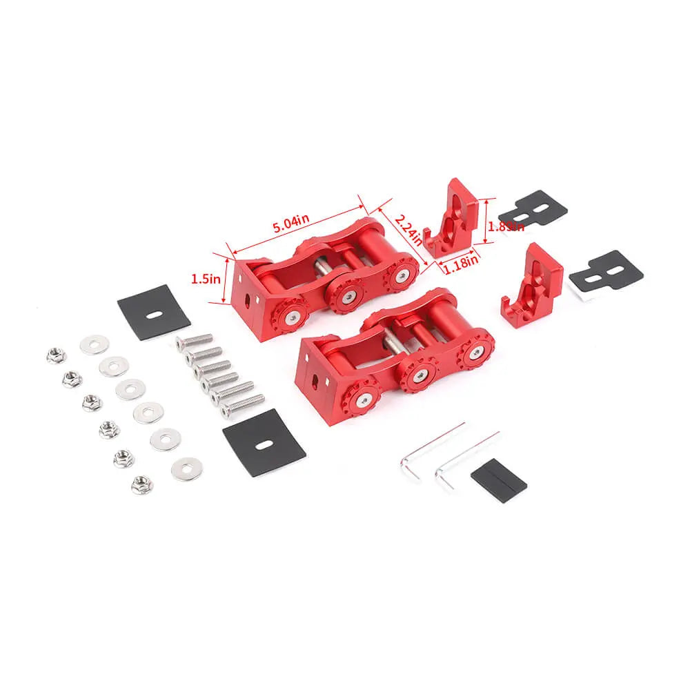 For Jeep Wrangler JK JL & Gladiator JT Hood Latches Aluminum Hood Catch Set