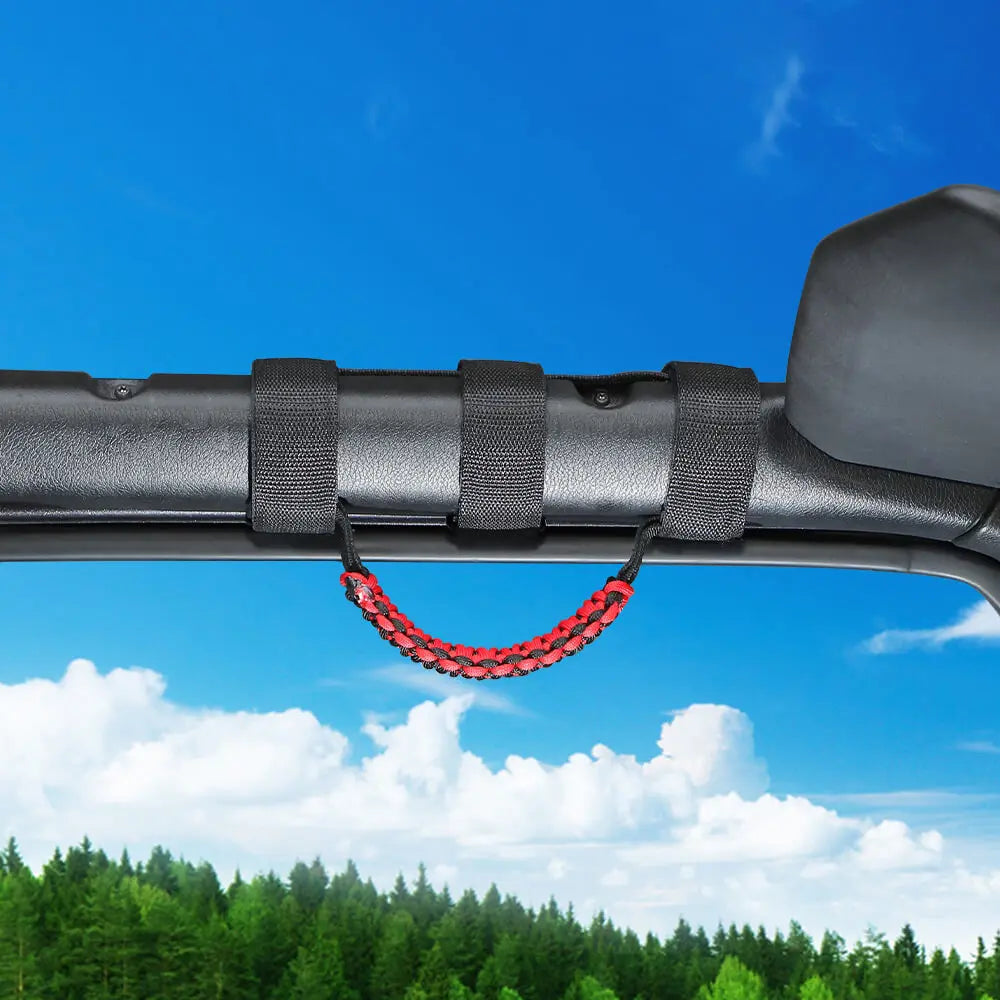 For Jeep Wrangler JK JL & Gladiator JT Roll Bar Grab Handle Paracord Grip Handle 2PCS