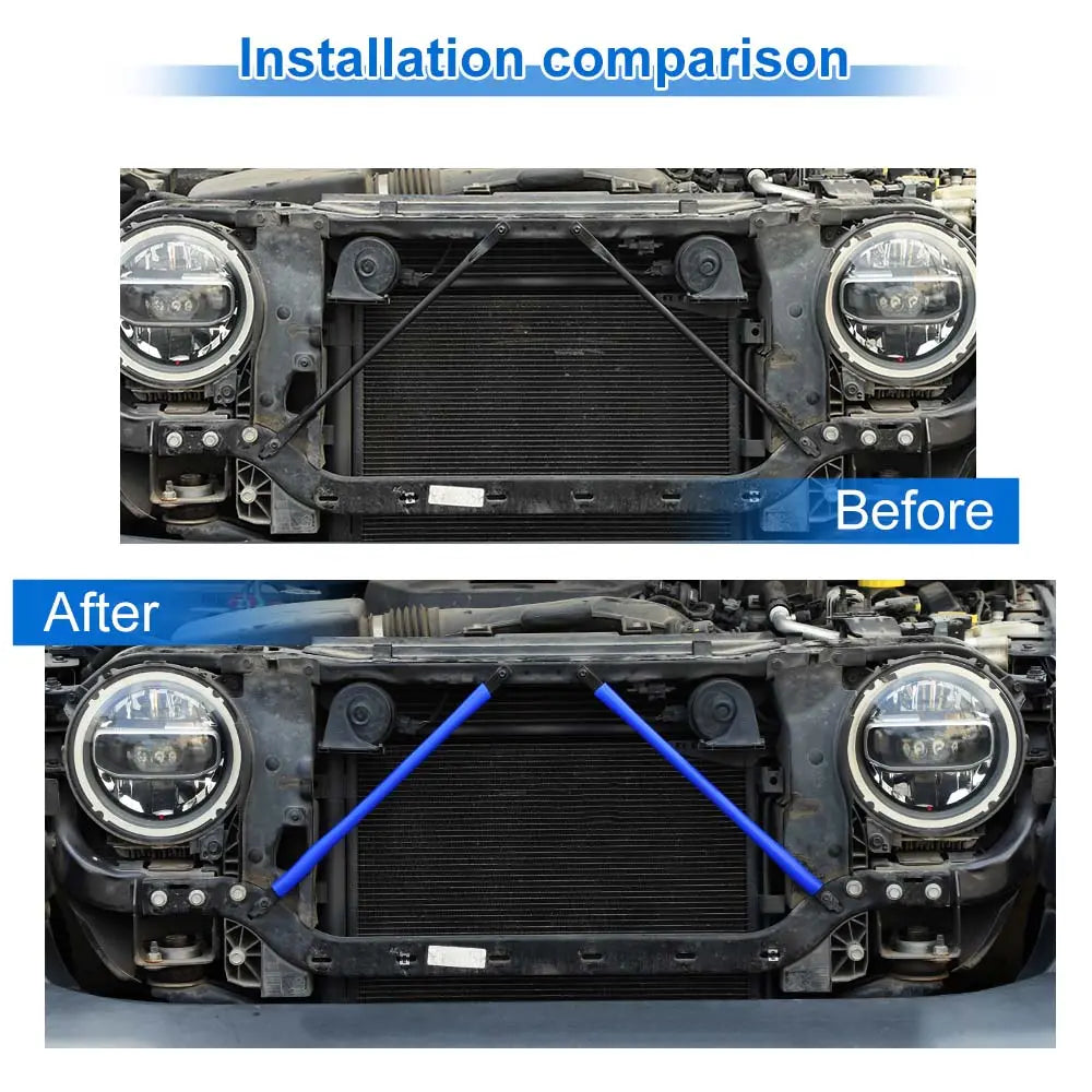 For Jeep Wrangler JK JL & Gladiator JT Water Tank Protect Bar Rod Rubber Sleeve Cover Trim