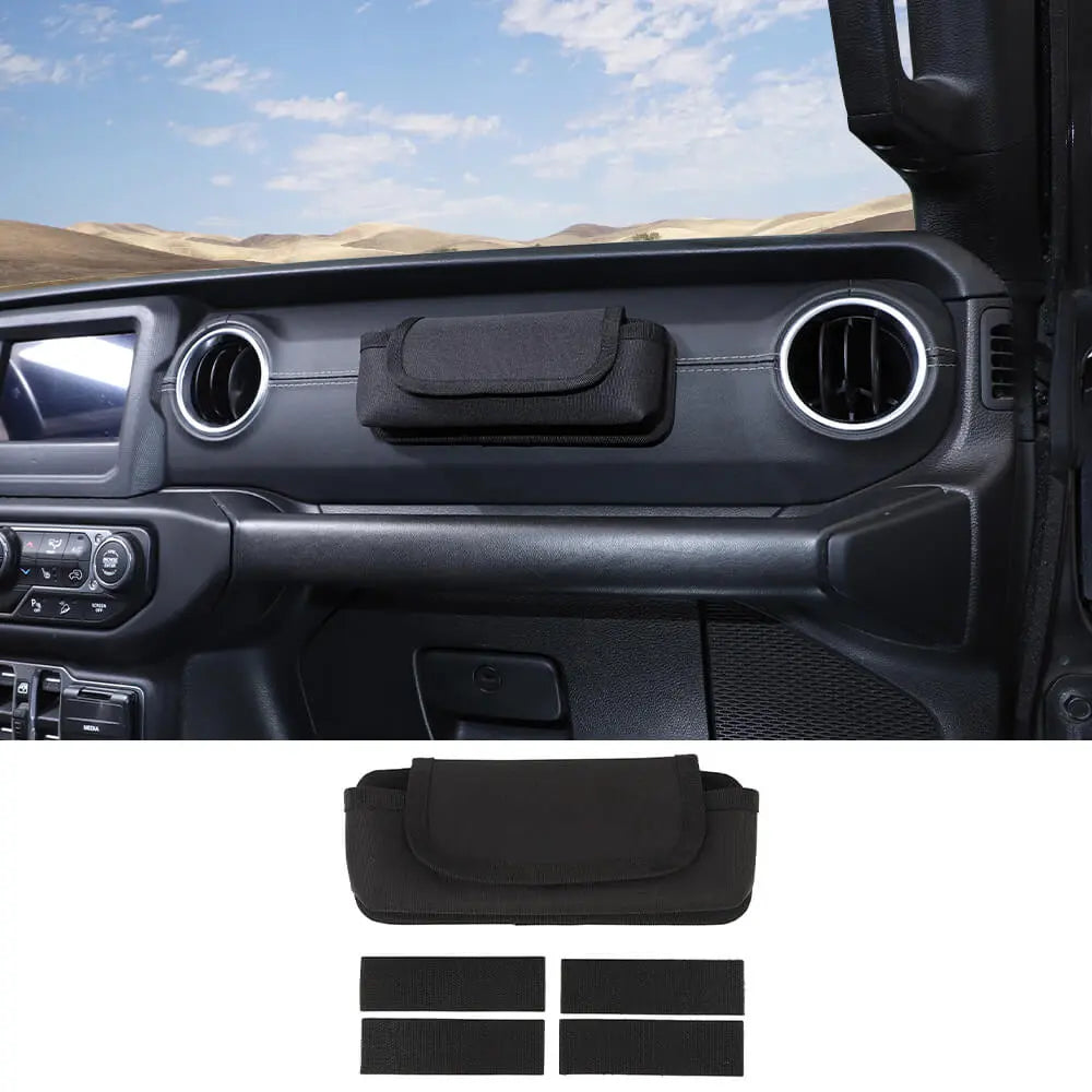 For Jeep Wrangler JK TJ JL & Gladiator JT Dashboard Co-Pilot Multi-functional Storage Bag Organizer