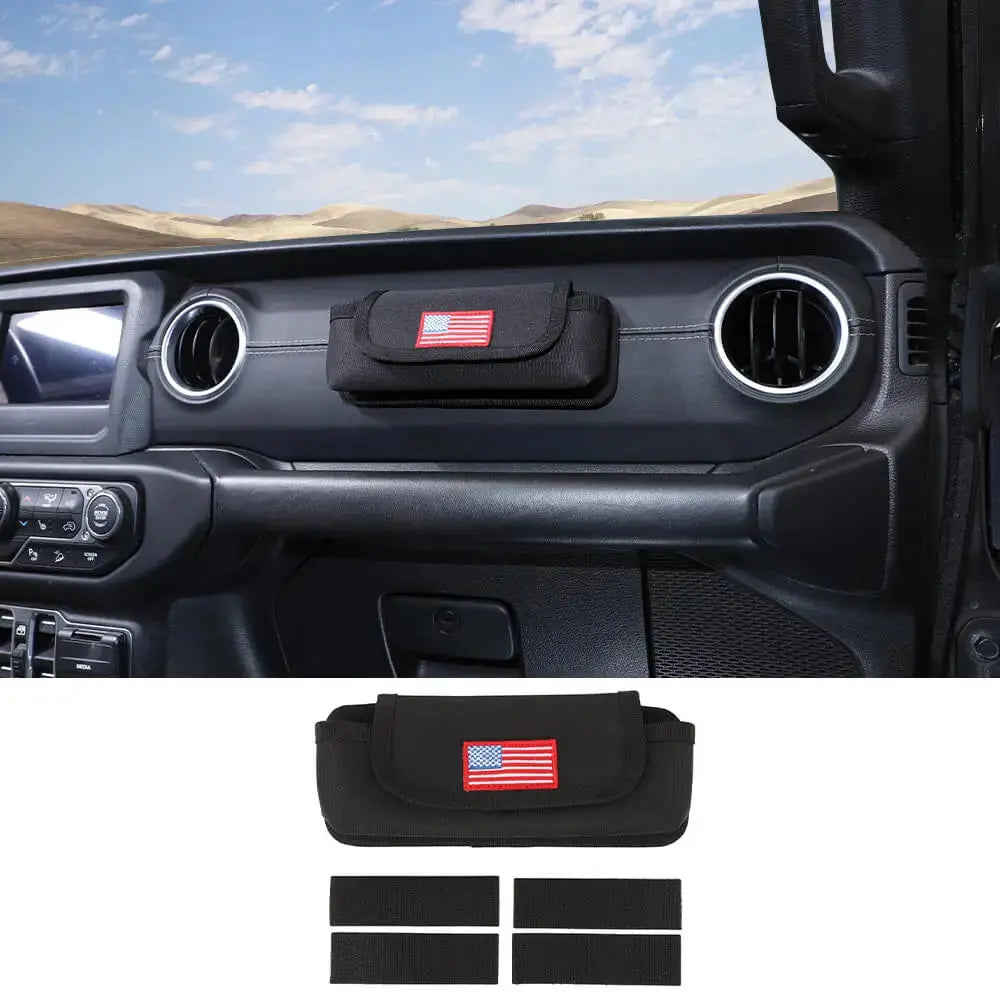 For Jeep Wrangler JK TJ JL & Gladiator JT Dashboard Co-Pilot Multi-functional Storage Bag Organizer