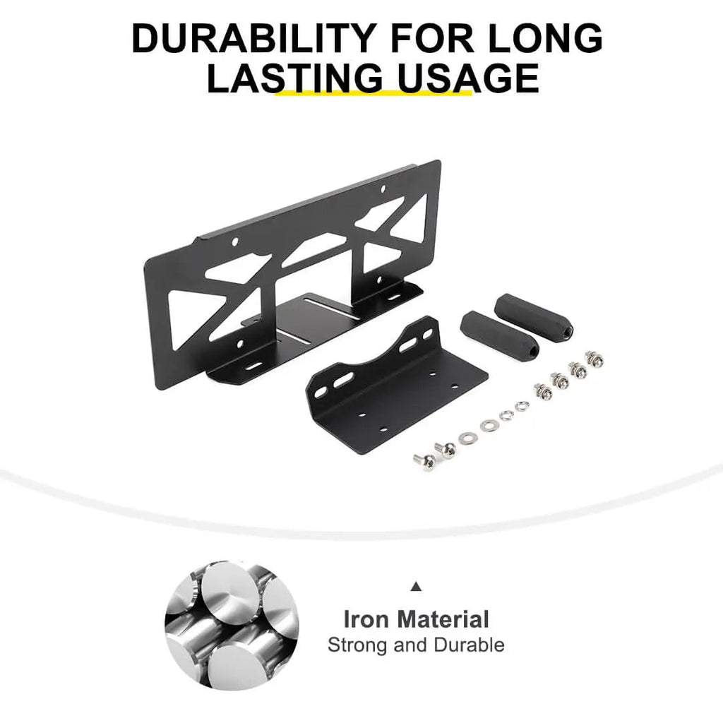 For Jeep Wrangler JK TJ Rear Tailgate Spare Tire License Plate Holder Accessories