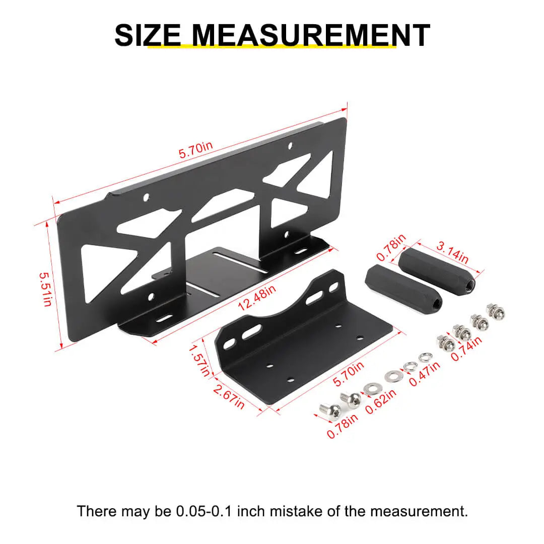 For Jeep Wrangler JK TJ Rear Tailgate Spare Tire License Plate Holder Accessories