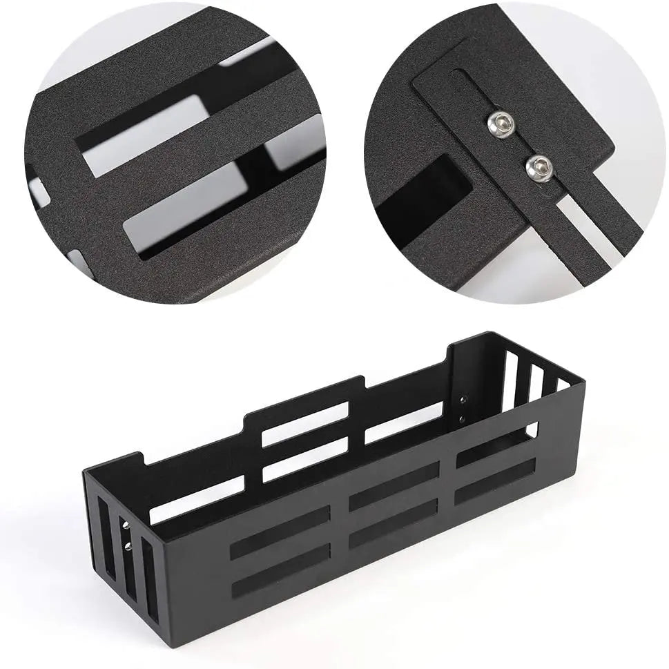 For Jeep Wrangler JK & JL Trunk Cargo Side Basket Rack Solid Metal Luggage Storage Carrier