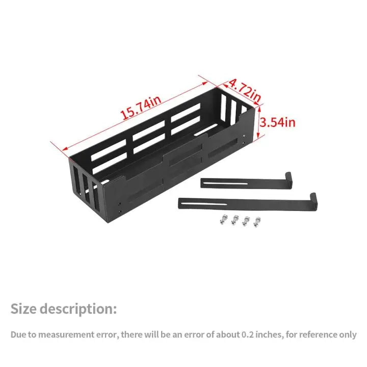 For Jeep Wrangler JK & JL Trunk Cargo Side Basket Rack Solid Metal Luggage Storage Carrier