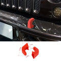 For Jeep Wrangler JK, JL & Gladiator JT Front Bumper Tow Hook Cover Trim Exterior Accent Narrow Style