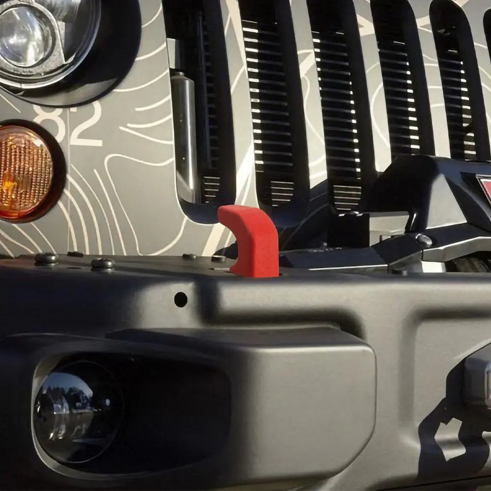 For Jeep Wrangler JK, JL & Gladiator JT Front Bumper Tow Hook Cover Trim Exterior Accent Narrow Style