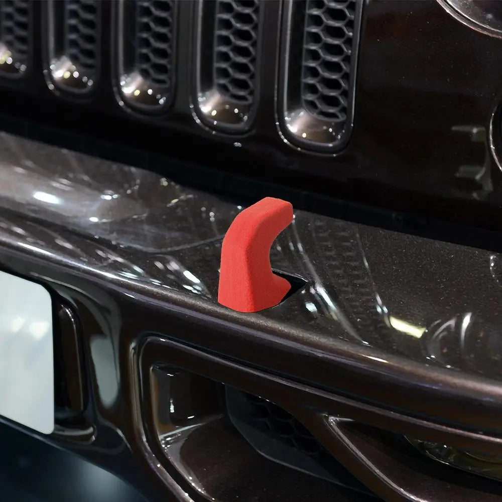 For Jeep Wrangler JK, JL & Gladiator JT Front Bumper Tow Hook Cover Trim Exterior Accent Narrow Style