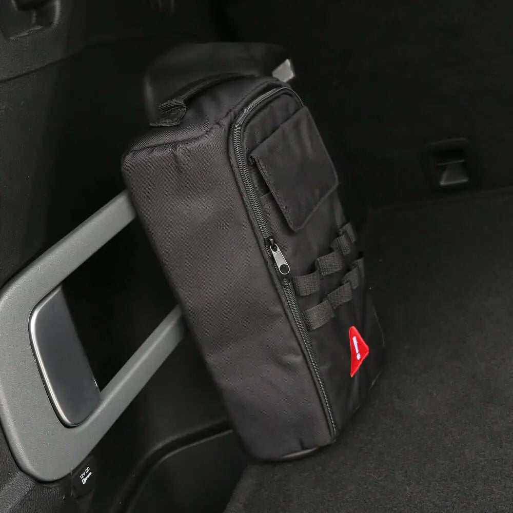 For Jeep Wrangler JL JK TJ JT, Cherokee Trunk Canvas Storage Bag Tool Kit & Cargo Organizer Saddlebag