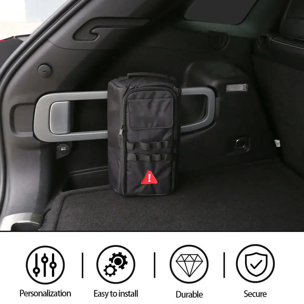For Jeep Wrangler JL JK TJ JT, Cherokee Trunk Canvas Storage Bag Tool Kit & Cargo Organizer Saddlebag