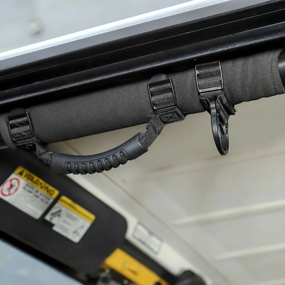 For Jeep Wrangler JL JK TJ Top Grab Handle / Cargo Tie Down Hooks Strap